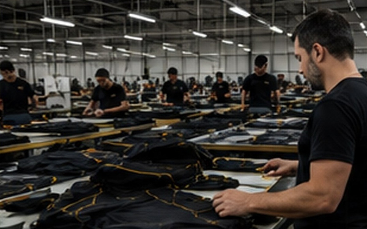 Fight team apparel being prepared for production